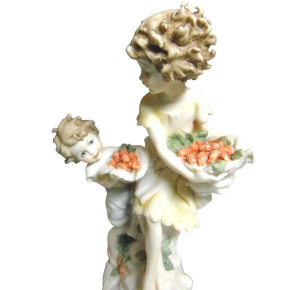 1986 Giuseppe Armani STRAWBERRY PARTY FIGURINE Sculpture Girl Boy Magic Memories - Picture 7 of 12